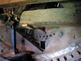 Räderwerk im Inneren der Mühle