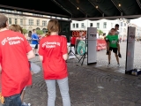 Zieleinlauf bei den Jugend-Läufern im Huckepack