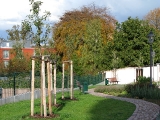 Blick in Richtung Park der Lutzeklinik